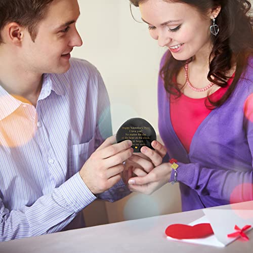 Engraved Black Polished Rock - Emotional Valentine's Gift