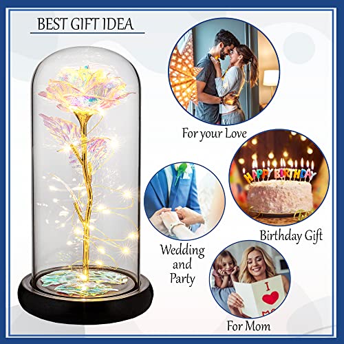 Valentine's Day Galaxy Rose Gift - Personalized Floral Surprise