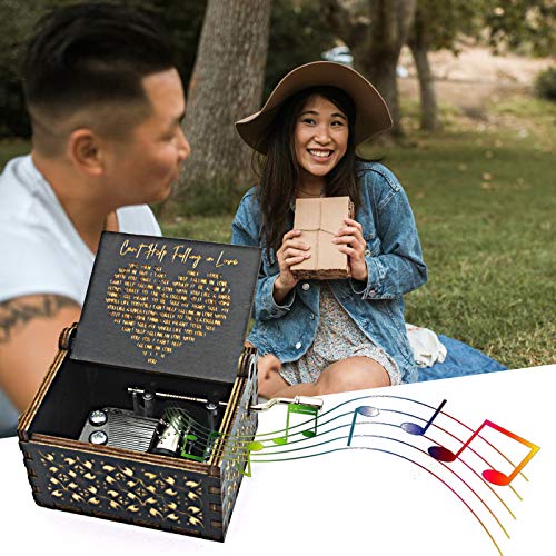 Falling in Love Wood Music Box - Perfect Celebration Gift!