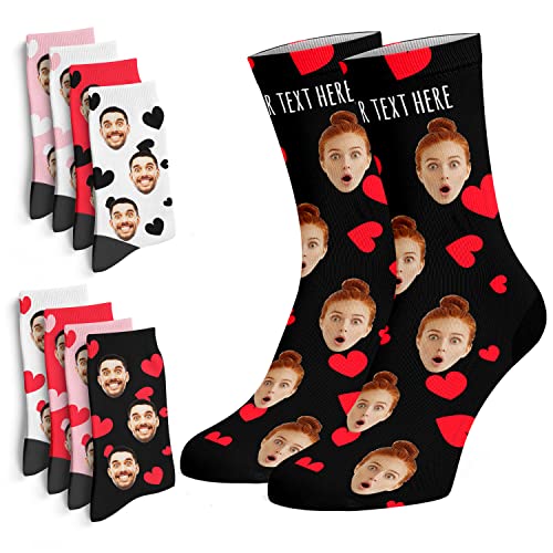Custom Heart Face Socks - 8 Design Options