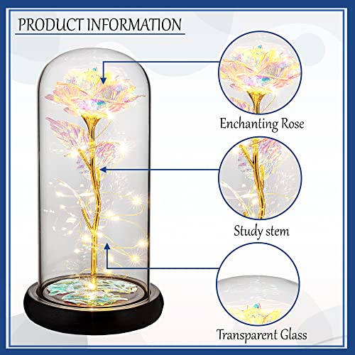 Valentine's Day Galaxy Rose Gift - Personalized Floral Surprise