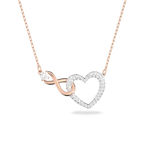 Swarovski Heart Pendant Necklace with Crystal Pavé