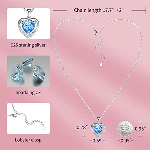 Rose Moss Bear & Silver Heart Necklace - LED Light Celebrations