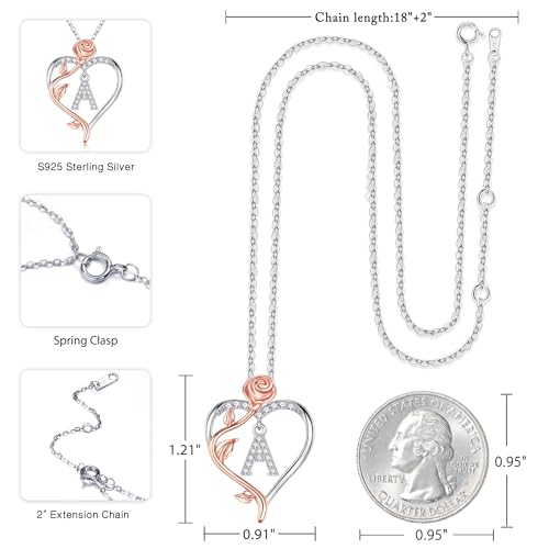 Romantic "I Love You" Letter Necklace for Her