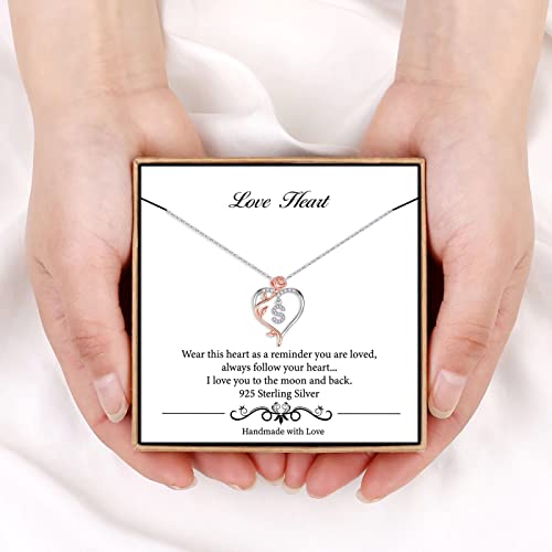 Romantic "I Love You" Letter Necklace for Her