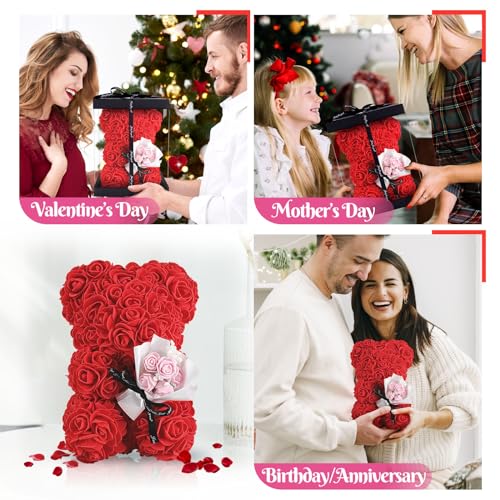 TranquilBliss Rose Bear Gift Set - Romantic Valentine's Day