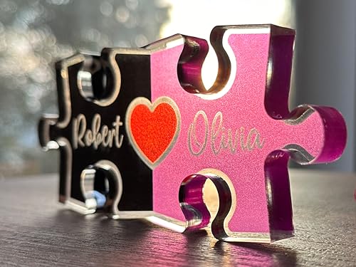 Couples' Personalized Puzzle Name Sign: Love Unites