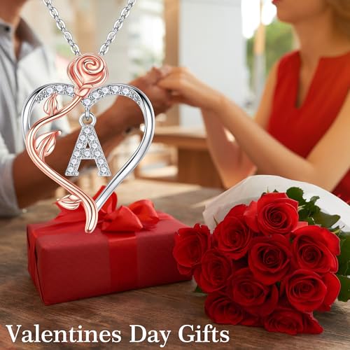 Romantic "I Love You" Letter Necklace for Her