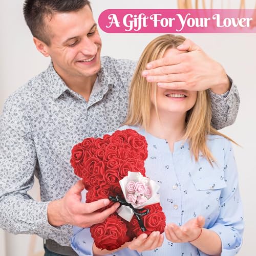 TranquilBliss Rose Bear Gift Set - Romantic Valentine's Day