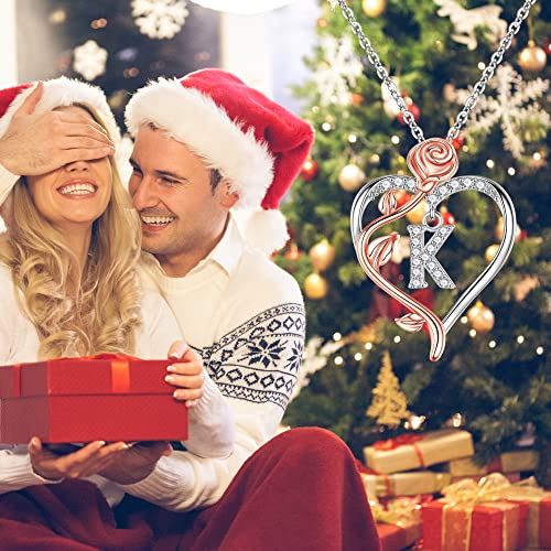 Romantic "I Love You" Letter Necklace for Her