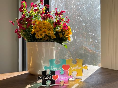 Couples' Personalized Puzzle Name Sign: Love Unites