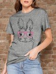 Easter Bunny Tee: Funny & Cute Leopard Print