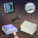 Multicolor Rose Crystal Nightlight - Unique Celebration Gift