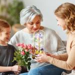 Galaxy Glass Rose in Dome: Eternal Celebration Gift