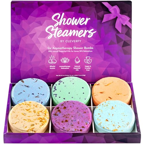 6-Pack Aromatherapy Shower Steamers with Essential Oils