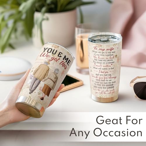 Romantic Stainless Steel Tumbler: Macorner's Gift for Wife