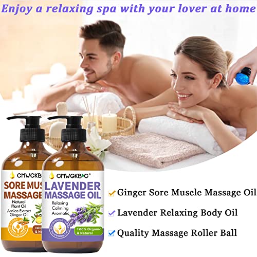 Ginger and Lavender Massage Oil Kit for Celebrations