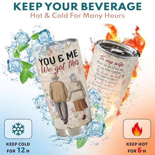 Romantic Stainless Steel Tumbler: Macorner's Gift for Wife