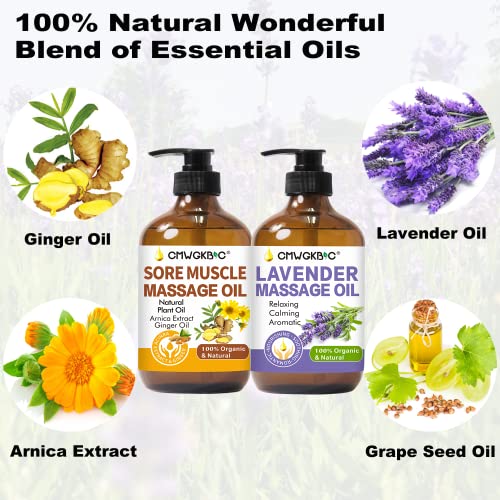 Ginger and Lavender Massage Oil Kit for Celebrations