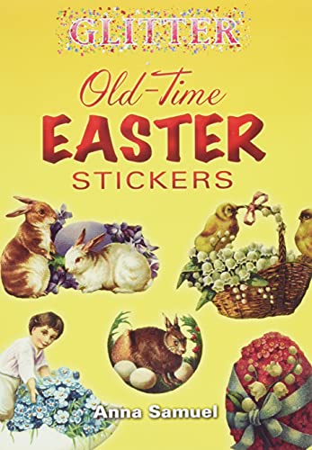 Vintage Easter Glitter Stickers