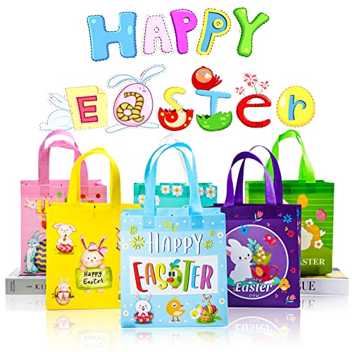 Easter Non-woven Bags - Bunny-themed Goodie Gift Bags