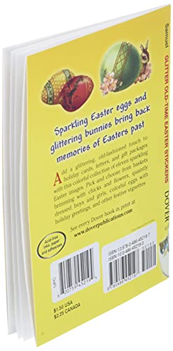 Vintage Easter Glitter Stickers