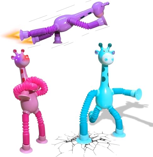 4pcs Giraffe Pop Tubes Sensory Toys for Celebrations