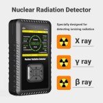 Geiger Counter Nuclear Radiation Detector, High Precision GM Tube Sensor, X/γ/β Ray Portability Radiation Monitors, 5 Dosage Units Switched