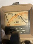 Eberline PAC-4G-3 Alpha Radiation Geiger Counter