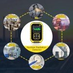 Portable Geiger Counter with LCD Display and Rechargeable Battery