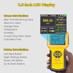 Rechargeable Geiger Counter with LCD Display and Alarms