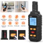 Black Geiger Counter and EMF Radiation Detector