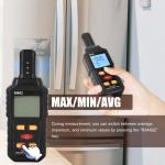 Black Geiger Counter and EMF Radiation Detector