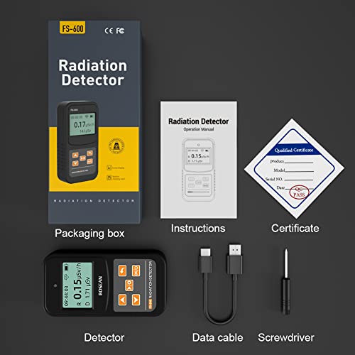 Professional Geiger Counter Radiation Detector - Black