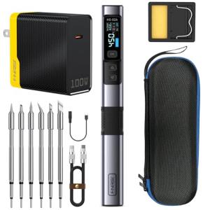 FNIRSI HS-02A 100W Portable Soldering Iron Kit