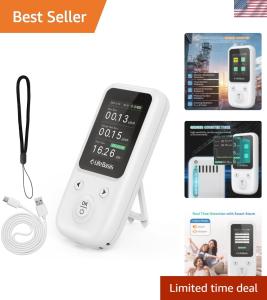 Compact Rechargeable Geiger Counter for Radiation Detection