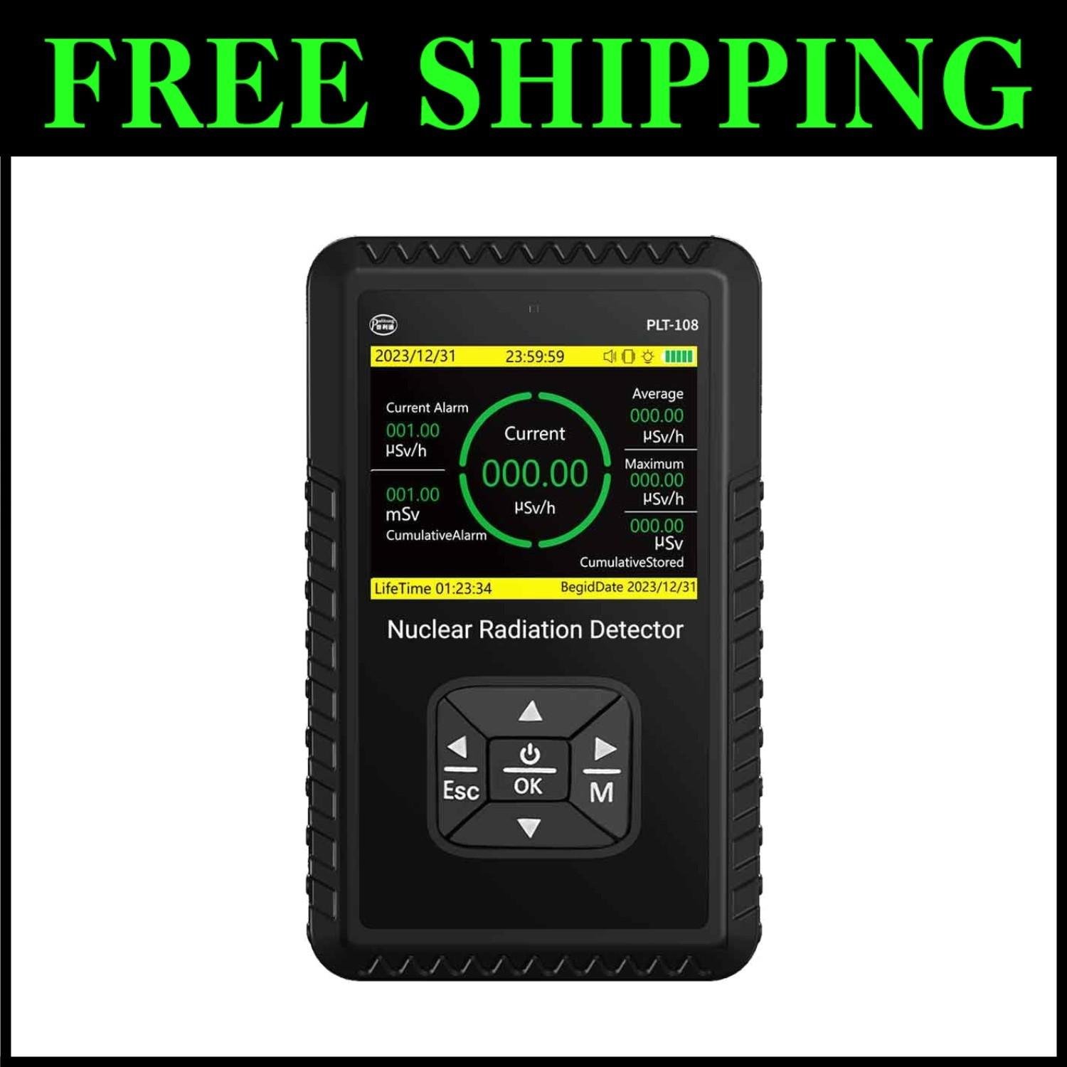 Handheld LCD Geiger Counter for Radiation Detection