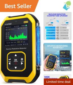 Rechargeable Handheld Geiger Counter with Alarms