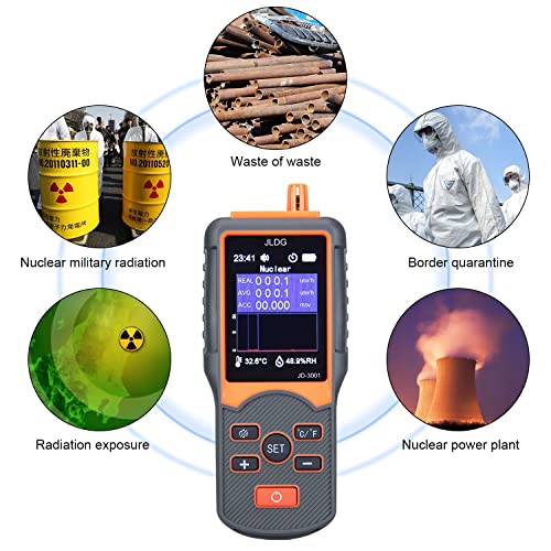 Portable Handheld Geiger Counter with Backlight LCD Display