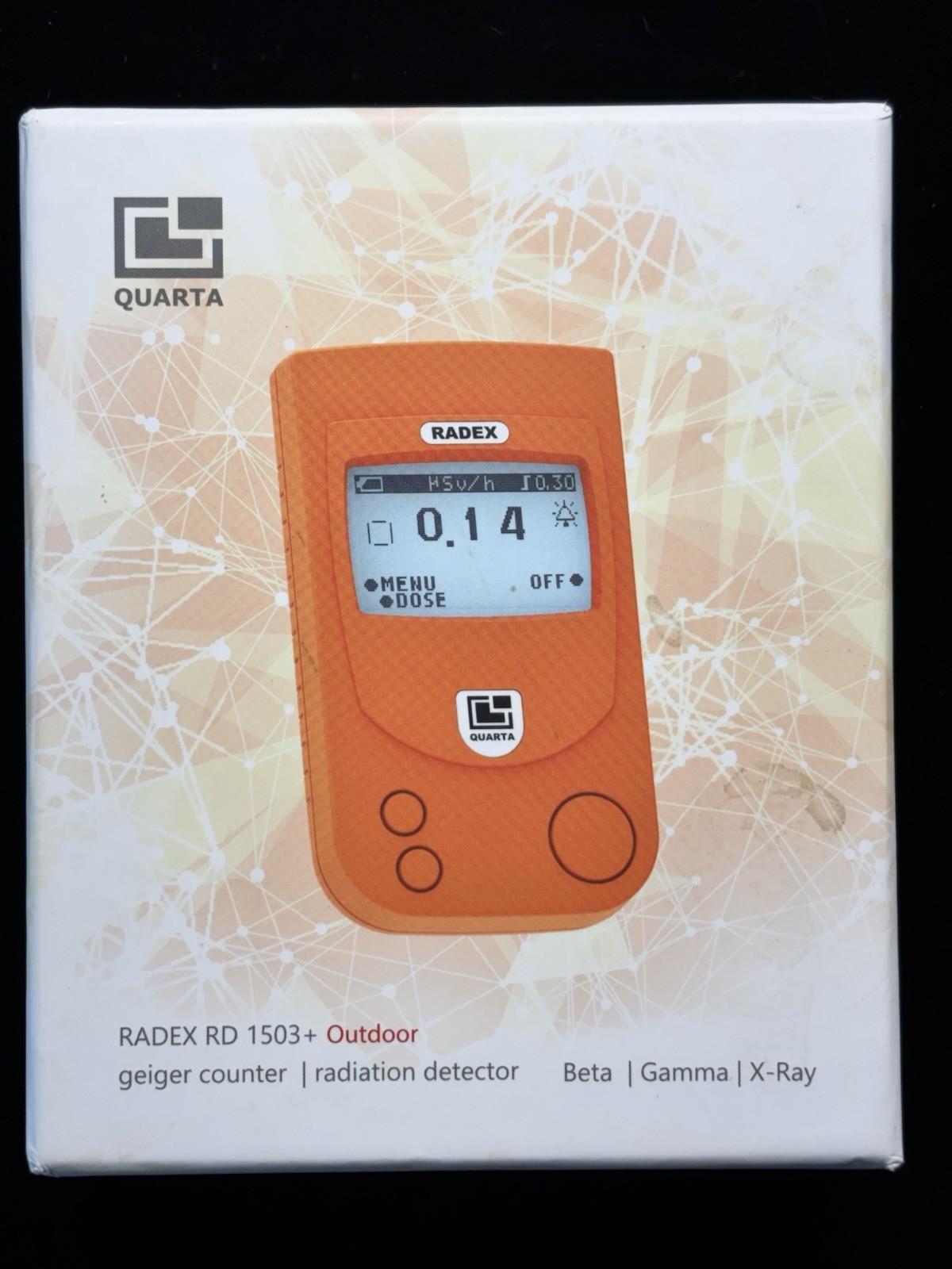 RADEX QUARTA RD1503+ Digital Geiger Counter