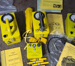 Civil Defense Geiger Counter Set with Dosimeters