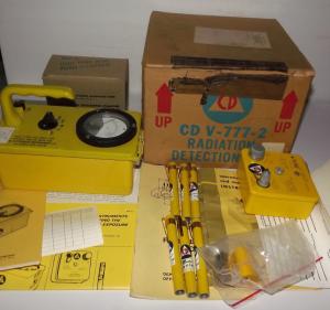 Vintage Victoreen Radiation Survey Meter with Charger