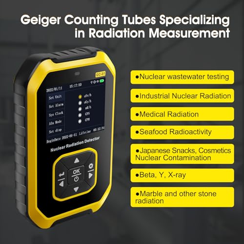 Portable Geiger Counter with LCD Display - Radiation Dosimeter