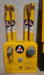 NOS Vtg Fallout Shelter Sign, CDV-742 Dosimeters & CDV-750 Charger Civil Defense