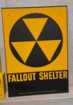 NOS Vtg Fallout Shelter Sign, CDV-742 Dosimeters & CDV-750 Charger Civil Defense