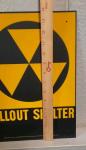 NOS Vtg Fallout Shelter Sign, CDV-742 Dosimeters & CDV-750 Charger Civil Defense