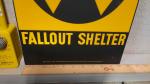 NOS Vtg Fallout Shelter Sign, CDV-742 Dosimeters & CDV-750 Charger Civil Defense