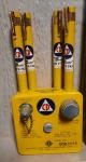 NOS Vtg Fallout Shelter Sign, CDV-742 Dosimeters & CDV-750 Charger Civil Defense