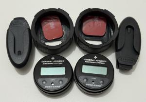 2-Pack General Atomics Dose Gard Radiation Dosimeter