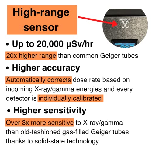 Waterproof High Range Nuclear Radiation Geiger Counter